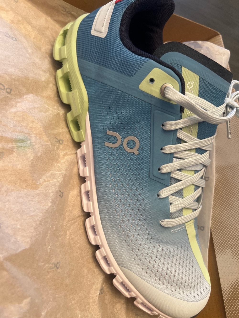 On Running Women's Cloudswift Blue/Green Performance Running Shoes